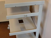 Printertafel met uitschuifbare legplanken - afbeelding 2 van  5