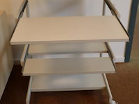 Printertafel met uitschuifbare legplanken - afbeelding 3 van  5
