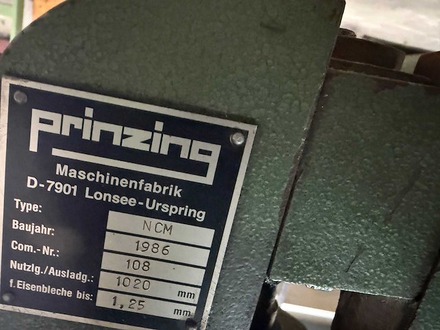Prinzing - 1986 - ncm - combi wals zet kraal machine - afbeelding 8 van  8