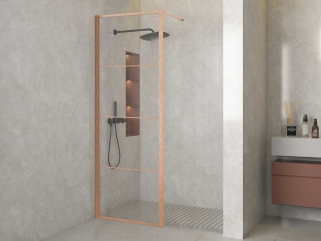 Priori bc edition r-bc-2120-100-fff douchewand 100x200 brushed copper - afbeelding 1 van  2