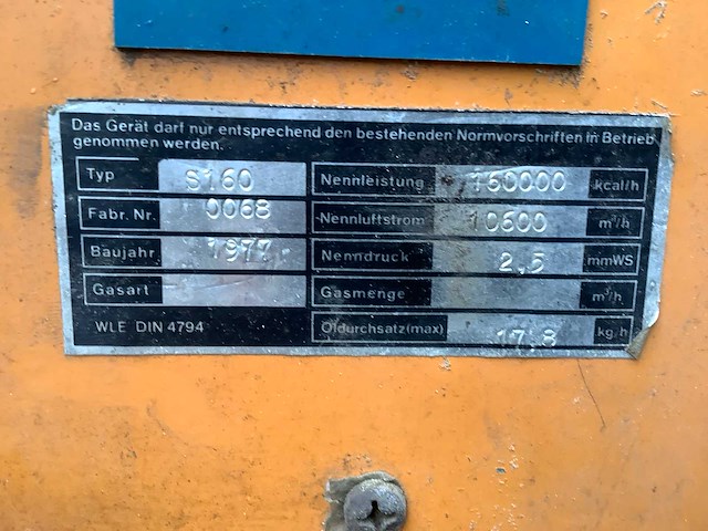 Priva s160 garageheater - afbeelding 6 van  6