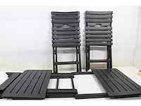 Pro garden bistroset inklapbaar 3-delig antraciet - afbeelding 1 van  2