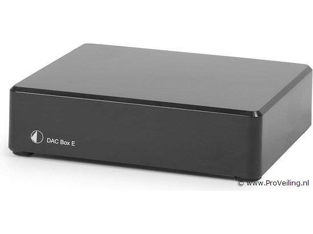Pro-ject dac box e digitaal analoog converter - high-resolution audio - nauwkeurige signaalconversie - verbeterde muzikale beleving - zwart - afbeelding 1 van  1