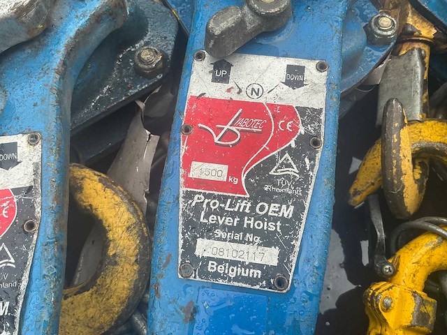 Pro-lift 1500 rateltakel 1,5ton (5x) - afbeelding 10 van  12
