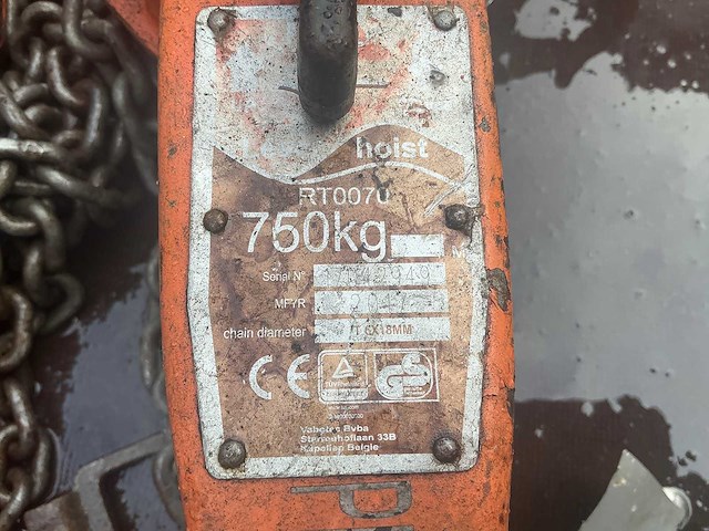 Pro-lift rt0070 750kg rateltakel (5x) - afbeelding 2 van  12