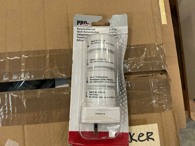 Pro-max reisstekkerset (260x) - afbeelding 1 van  4