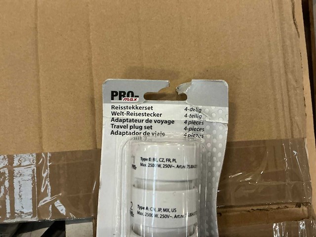 Pro-max reisstekkerset (260x) - afbeelding 2 van  4