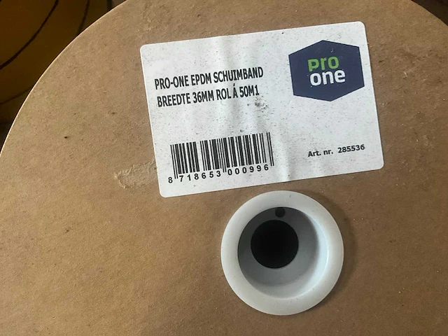 Pro-one - epdm 36 mm rol a 50mtr - verf en afdichtingsmiddelen (2x) - afbeelding 3 van  3