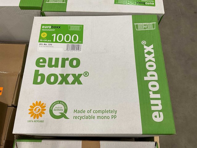 Pro-pac - euroboxx 570 - doos á 1000 stuks 1000ml pp cups (4x) - afbeelding 2 van  3