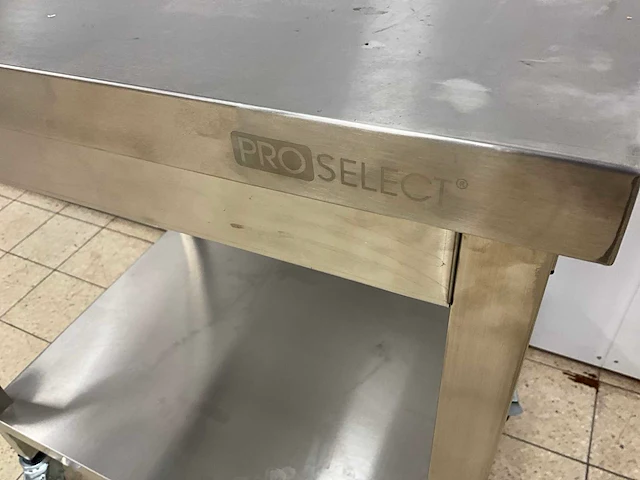 Pro select mobiele rvs werktafel - afbeelding 3 van  5