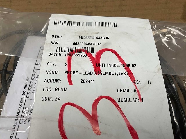 Probe-lead assembly (2x) - afbeelding 1 van  1