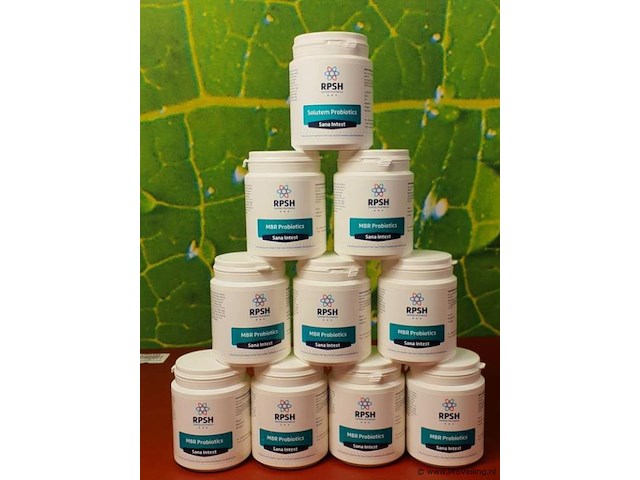 Probiotica supplement salutem probiotics sana intest - 10 potjes á 110gr - afbeelding 1 van  10