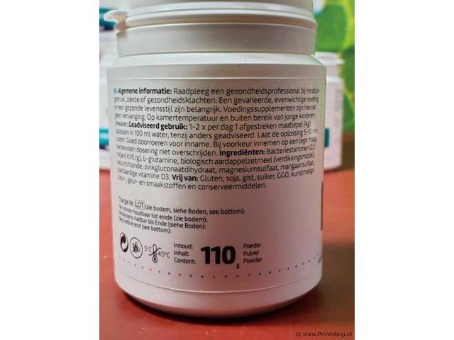 Probiotica supplement salutem probiotics sana intest - 10 potjes á 110gr - afbeelding 5 van  10