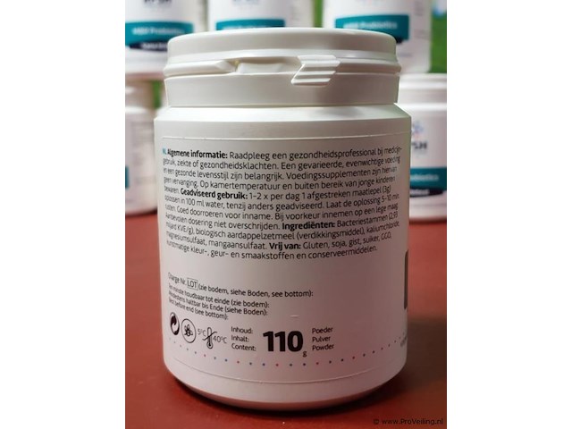Probiotica supplement salutem probiotics sana intest - 10 potjes á 110gr - afbeelding 9 van  10