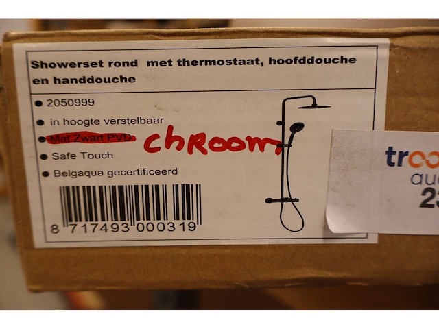 Procasa - rondo - opbouwset - thermostatische regendouche - afbeelding 4 van  4