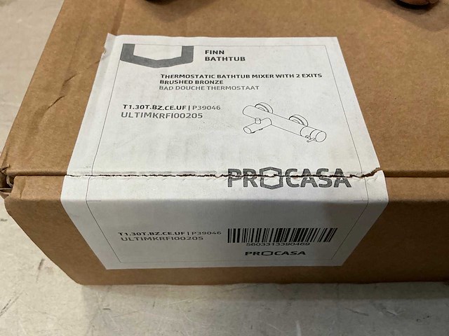 Procasa finn thermostatische badkraan - afbeelding 1 van  1