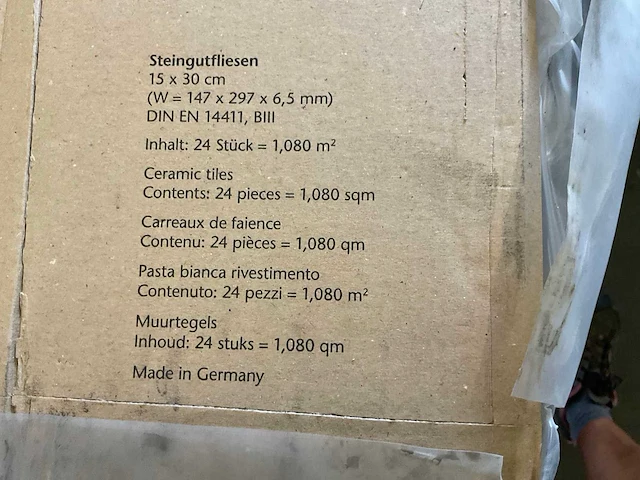 Procasa wandtegel 15x30 cm ca. 91 m² - afbeelding 3 van  3