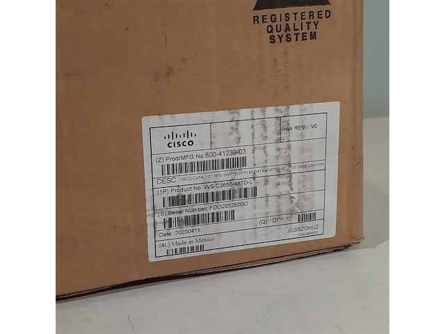 Processor, cisco, catalyst 3650 switch - afbeelding 9 van  9