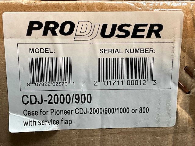 Prodjuser pioneer cdj-2000/900 dj deck flightcase - afbeelding 3 van  3