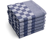Prof. horeca theedoek - zwart/blauw (1440x) - afbeelding 1 van  1
