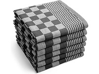 Prof. horeca theedoek - zwart/blauw (576x) - afbeelding 2 van  2