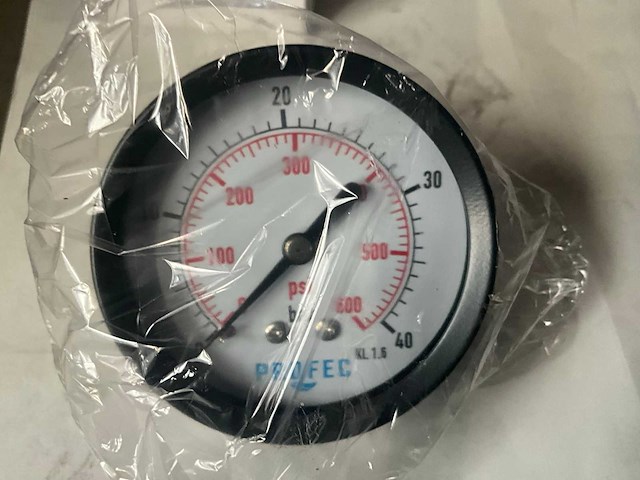 Profec 63mm 1/4” bsp manometer (drukmeter) (110x) - afbeelding 4 van  5
