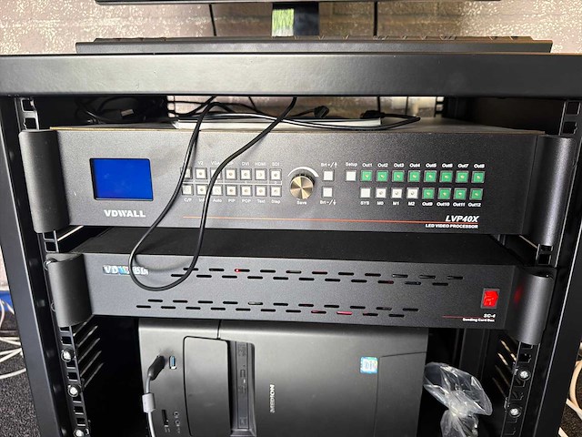Professioneel led videowall besturingssysteem in 19” rack - afbeelding 2 van  4