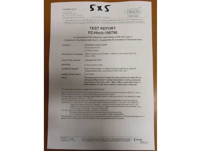 Professionele 5x5 frame tent (2x) - afbeelding 5 van  5