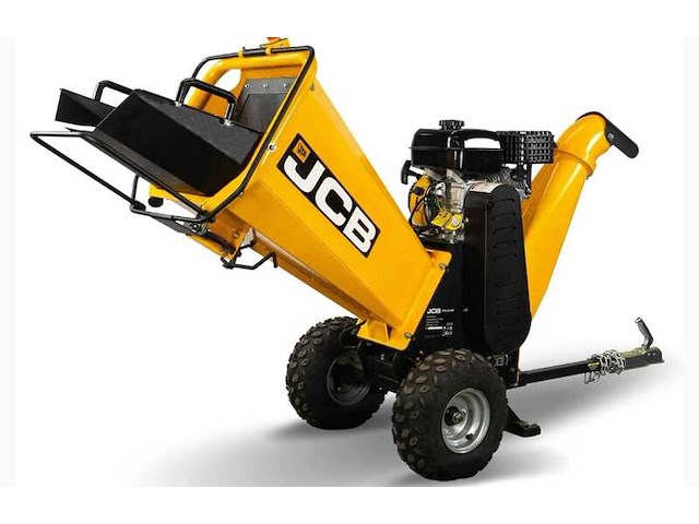 Professionele benzine takkenhakselaar, jcb, geel/zwart - afbeelding 1 van  3