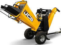Professionele benzine takkenhakselaar, jcb, geel/zwart - afbeelding 1 van  3