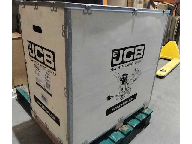 Professionele benzine takkenhakselaar, jcb, geel/zwart - afbeelding 2 van  3