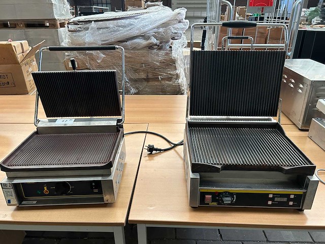 Professionele contactgrill (2x) - afbeelding 1 van  8