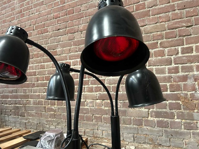 Professionele dubbele warmhoudlamp (2x) - afbeelding 2 van  4