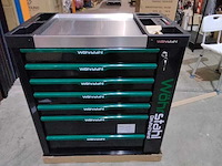 Professionele gereedschapskar, 7 lades gevuld wohrstahl, groen/zwart - afbeelding 5 van  11