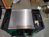 Professionele gereedschapskar, 7 lades gevuld wohrstahl, groen/zwart - afbeelding 6 van  11