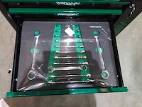 Professionele gereedschapskar, 7 lades gevuld wohrstahl, groen/zwart - afbeelding 9 van  11