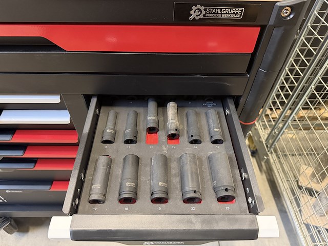Professionele gereedschapswagen gevuld 448 delig stahlgruppe sg24 - afbeelding 7 van  16