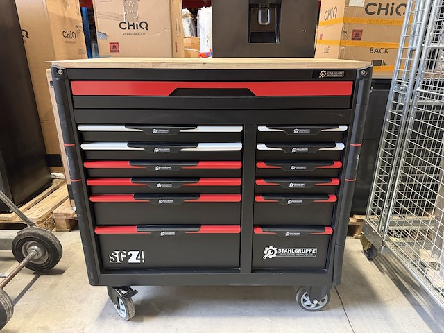 Professionele gereedschapswagen gevuld 448 delig stahlgruppe sg24 - afbeelding 1 van  16