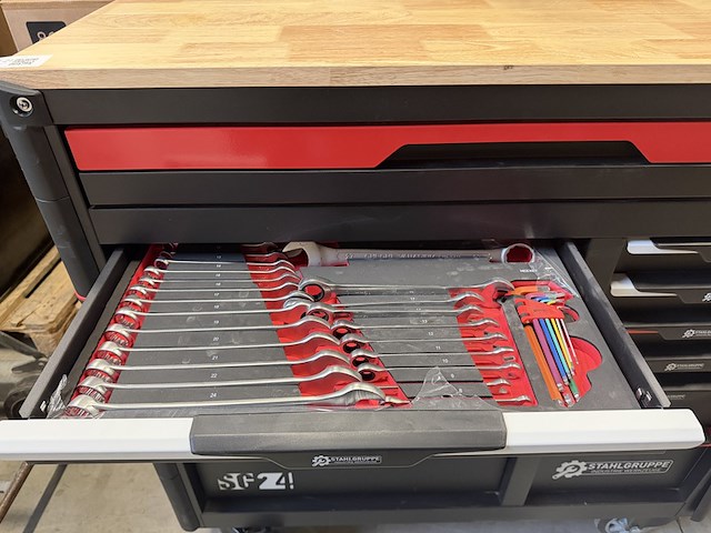 Professionele gereedschapswagen gevuld 448 delig stahlgruppe sg24 - afbeelding 13 van  16