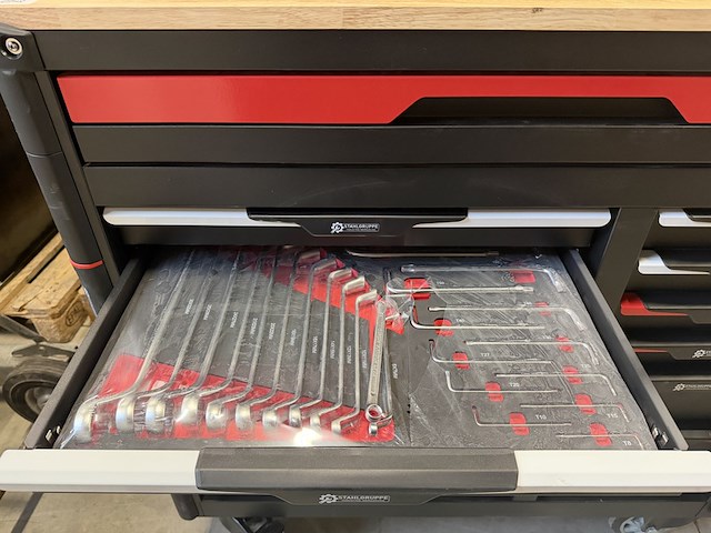Professionele gereedschapswagen gevuld 448 delig stahlgruppe sg24 - afbeelding 14 van  16