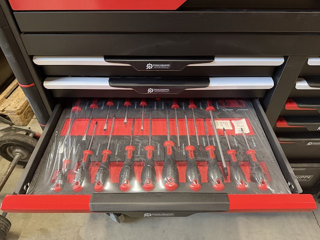 Professionele gereedschapswagen gevuld 448 delig stahlgruppe sg24 - afbeelding 15 van  16