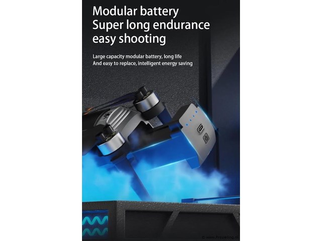 Professionele gps drone met 8k hd 3x camera video 4k 5g verbinding met obstacle avoidance - zwart big screen controller - afbeelding 19 van  20