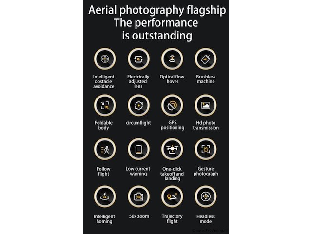 Professionele gps drone met 8k hd 3x camera video 4k 5g verbinding met obstacle avoidance - zwart - afbeelding 14 van  21
