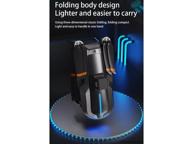 Professionele gps drone met 8k hd 3x camera video 4k 5g verbinding met obstacle avoidance - zwart - afbeelding 6 van  21