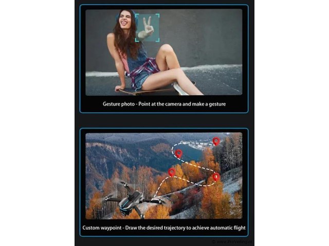 Professionele gps drone met 8k hd 3x camera video 4k 5g verbinding met obstacle avoidance - zwart - afbeelding 10 van  21