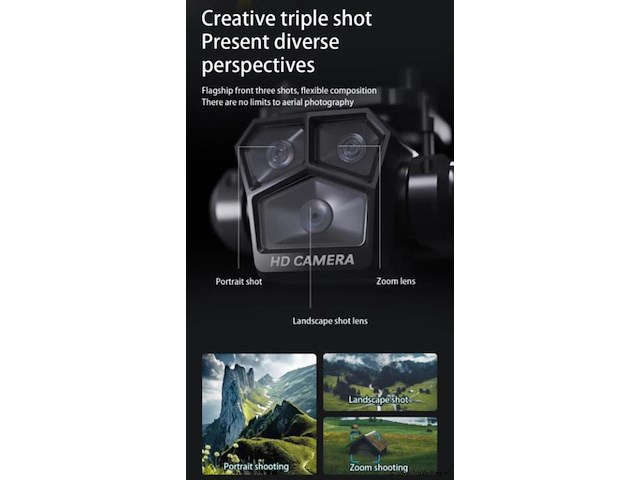 Professionele gps drone met 8k hd 3x camera video 4k 5g verbinding met obstacle avoidance - zwart - afbeelding 19 van  21