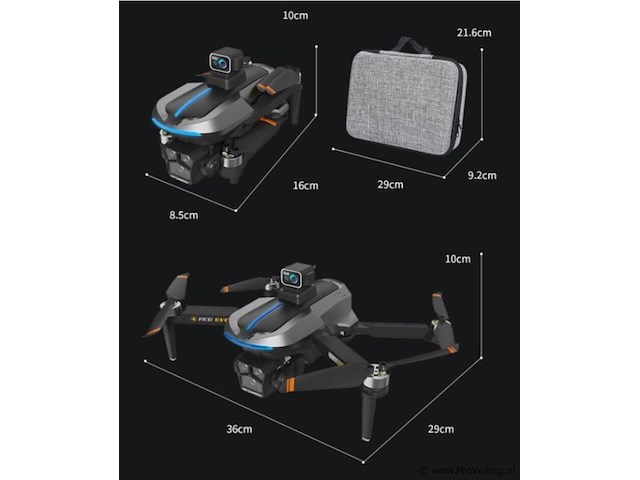 Professionele gps drone met 8k hd 3x camera video 4k 5g verbinding met obstacle avoidance - zwart - afbeelding 11 van  21