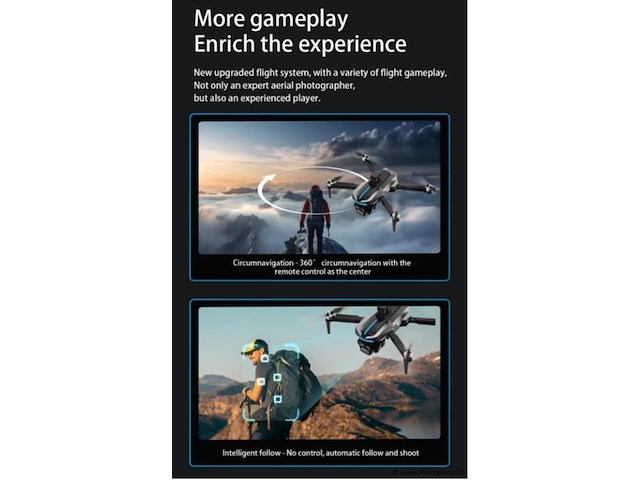 Professionele gps drone met 8k hd 3x camera video 4k 5g verbinding met obstacle avoidance - zwart - afbeelding 9 van  21