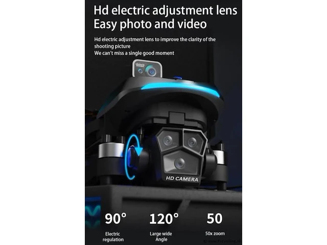 Professionele gps drone met 8k hd 3x camera video 4k 5g verbinding met obstacle avoidance - zwart - afbeelding 14 van  21