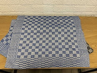 Professionele horeca theedoek blauw/zwart (720x) - afbeelding 5 van  5